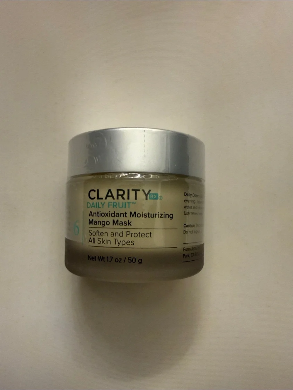Daily Fruit Antioxidant Moisturizing Mango Mask - Cream